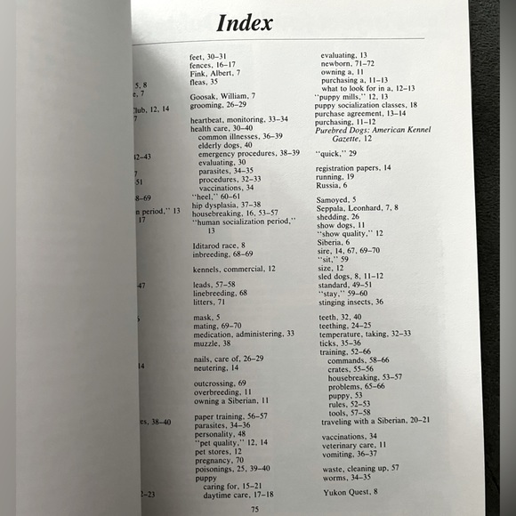 💖NEW 90s Siberian Huskies Dog Pet Owners Guidebook Hardback Color Photographs💖 - Picture 16 of 16